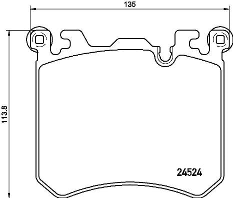 Brembo Brake Pads Front Bmw X5 E70/X6 E71 ( Set Lh&Rh) (P06077)