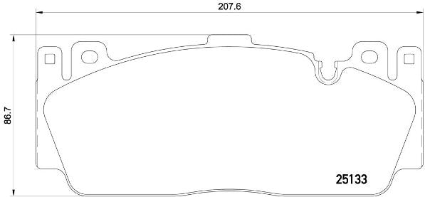 Brembo Brake Pads Front Bmw 5 F10/6 F12 ( Set Lh&Rh) (P06079)