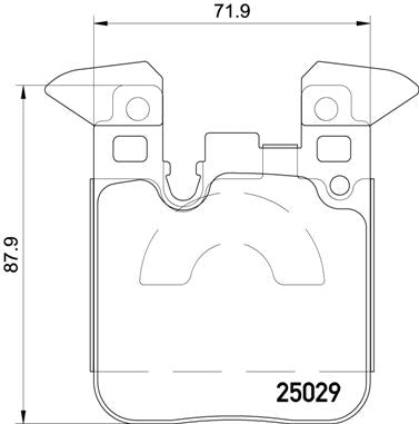 Brembo Brake Pads Rear Bmw 1/2/3/4 Serie ( Set Lh&Rh) (P06087)