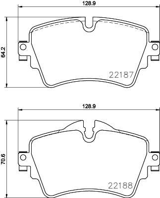 Brake Pads Front Mini Cooper [3] [F56] (14 ) (Brembo P06092) (SET LH & RH Wheel)