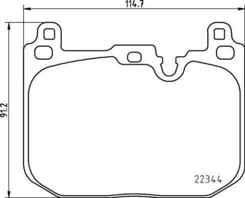 Brembo Brake Pads Front Mini Jcw F56/F54/ ( Set Lh&Rh) (P06097)