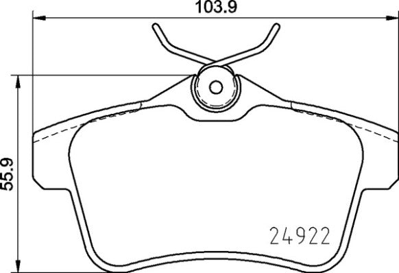 Brembo Brake Pads Rear Citroen Ds5 ( Set Lh&Rh) (P06102)