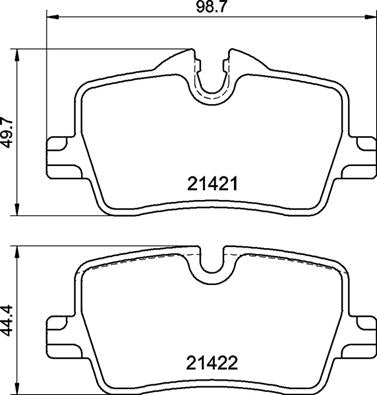 Brembo Brake Pads Rear Bmw ( Set Lh&Rh) (P06113)