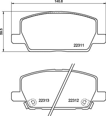 Brembo Brake Pads Front Opel ( Set Lh&Rh) (P07012)