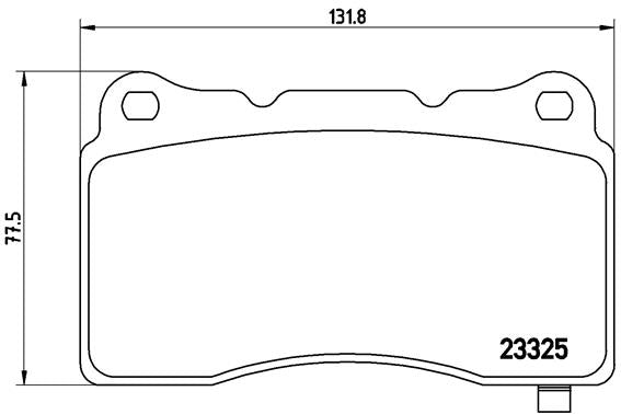 Brembo Brake Pads Front Ford/Subaru/Toyota ( Set Lh&Rh) (P09004)