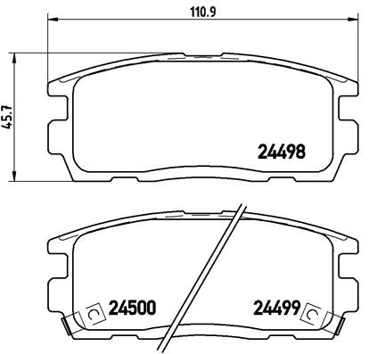 Brembo Brake Pads Rear Chev Captiva ( Set Lh&Rh) (P10004)