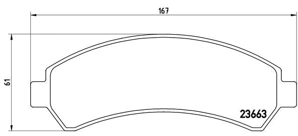 Brembo Brake Pads Front Chevy Blazer ( Set Lh&Rh) (P10016)