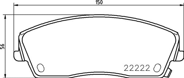 Brembo Brake Pads Front Chrysler 300C ( Set Lh&Rh) (P11041)