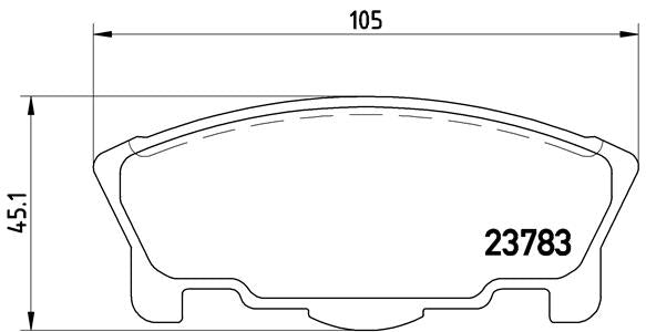 Brembo Brake Pads Front Daihatsu Move ( Set Lh&Rh) (P16014)