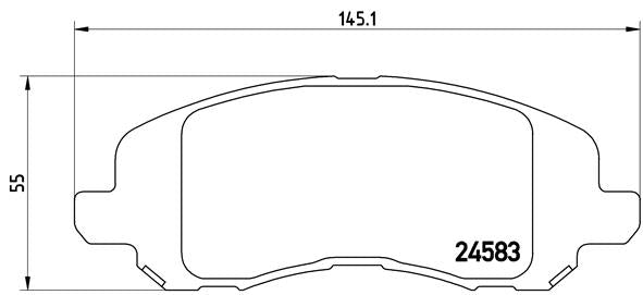 Brembo Brake Pads Front Jeep Compass ( Set Lh&Rh) (P18001)