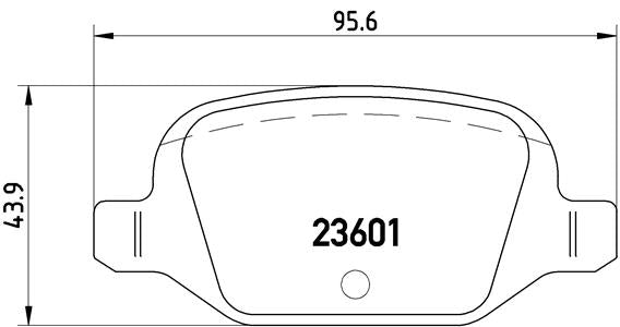 Brembo Brake Pads Rear Fiat Punto ( Set Lh&Rh) (P23064)