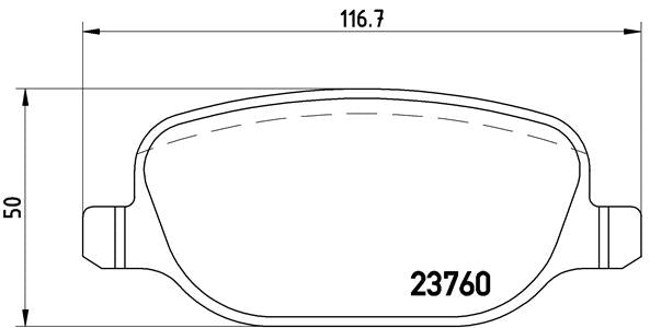 Brembo Brake Pads Rear Alfa 159 ( Set Lh&Rh) (P23089)