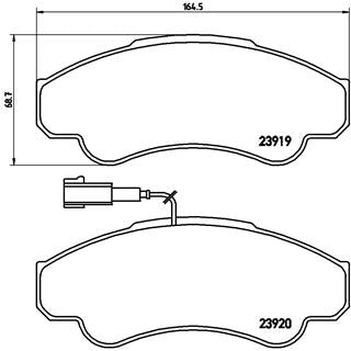 Brembo Brake Pads Front Peugeot Boxer ( Set Lh&Rh) (P23092)