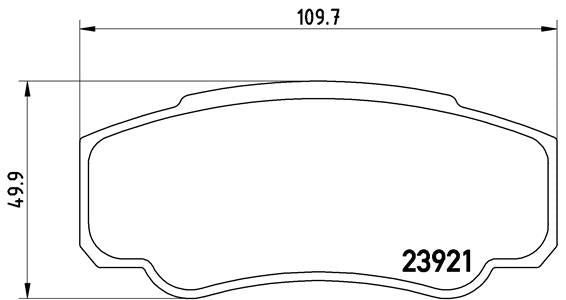 Brembo Brake Pads Rear Peugeot Boxer ( Set Lh&Rh) (P23093)