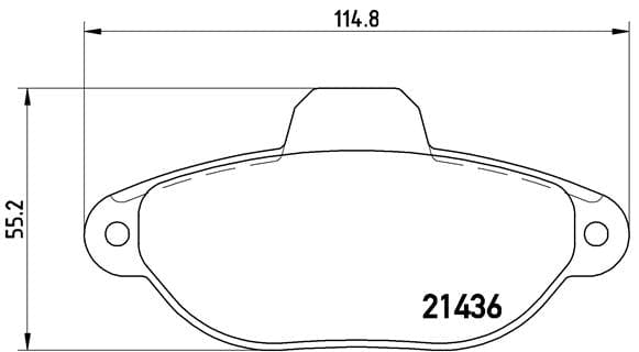 I-Brembo Brake Pads Front Fiat Panda/Punto/ ( Set Lh&amp;Rh) (P23096)