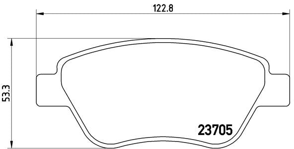 Brembo Brake Pads  Proton Gen2/Satri ( Set Lh&Rh) (P23099)