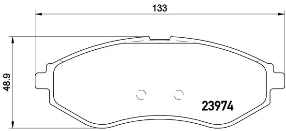 Brembo Brake Pads Front Proton Savvy ( Set Lh&Rh) (P24048)