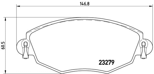 Brembo Brake Pads Front Ford Mondeo ( Set Lh&Rh) (P24060)