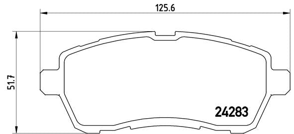 Brembo Brake Pads Front Ford Fiesta 3/Mazda ( Set Lh&Rh) (P24072)