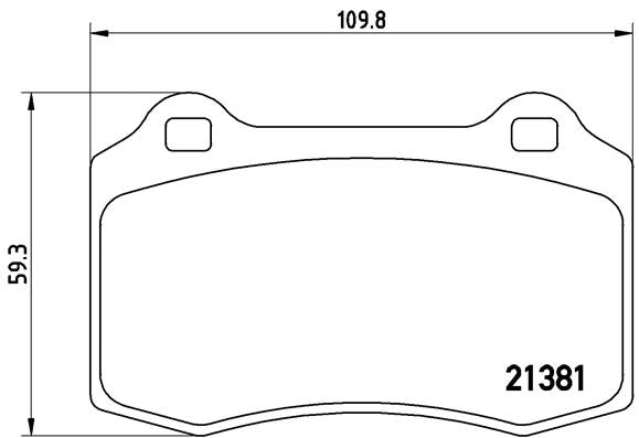 Brembo Brake Pads Front Ford Focus Rs/Cit ( Set Lh&Rh) (P24073)