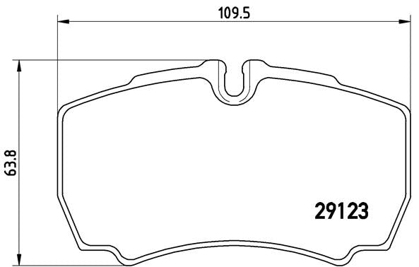 Brembo Brake Pads Rear Ford Transit ( Set Lh&Rh) (P24084)