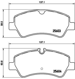 Brembo Brake Pads Rear Ford Transit ( Set Lh&Rh) (P24160)