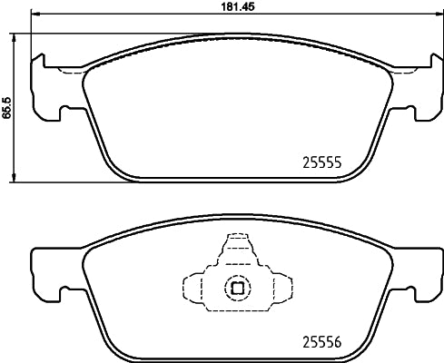 Brembo Brake Pads Front Ford Kuga Ii/ Tourneo ( Set Lh&Rh) (P24199)