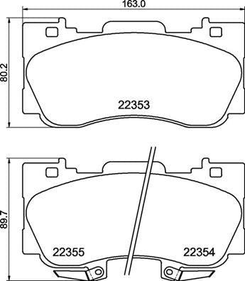 Brembo Brake Pads Front Ford Mustang ( Set Lh&Rh) (P24227)