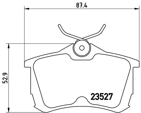 Brembo Brake Pads Rear Honda Accord ( Set Lh&Rh) (P28030)