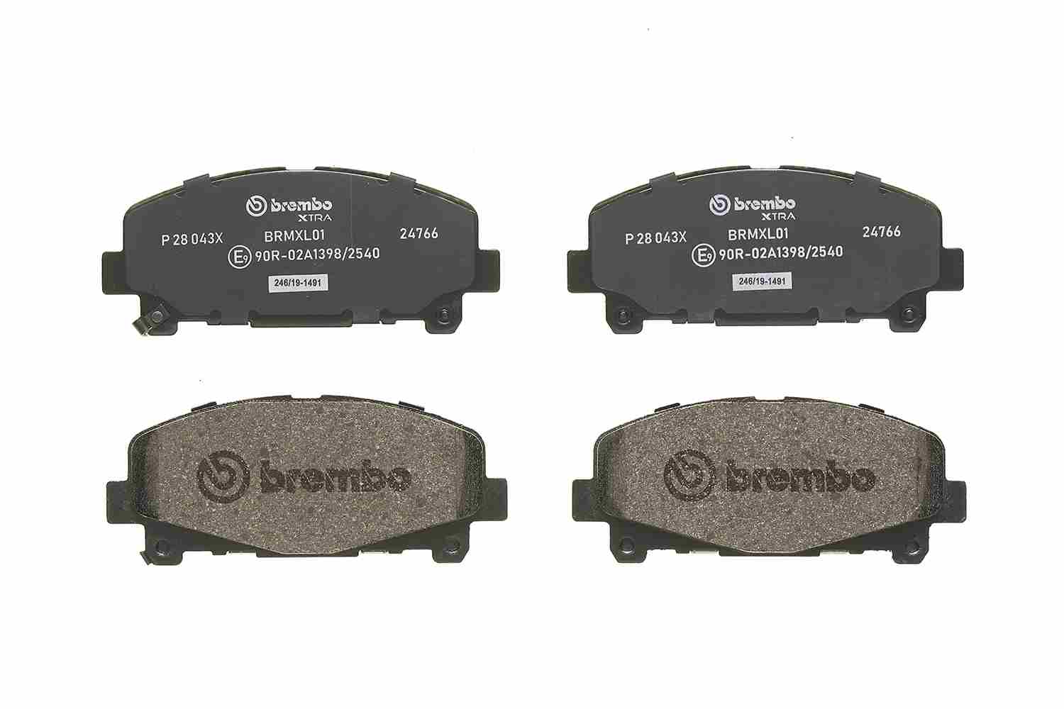 Brembo Brake Pads Front Honda Accord ( Set Lh&Rh) (P28043X)