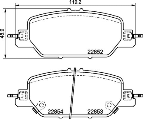 Brembo Brake Pads Rear Honda Cr-V ( Set Lh&Rh) (P28097)