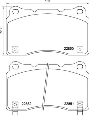 Brembo Brake Pads Front Honda ( Set Lh&Rh) (P28099)