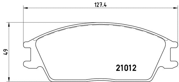 Brembo Brake Pads Front Hyundai Getz ( Set Lh&Rh) (P30001)