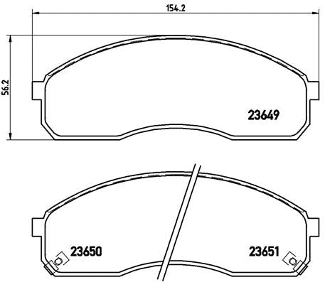 Brembo Brake Pads Front Kia Carnival ( Set Lh&Rh) (P30012)