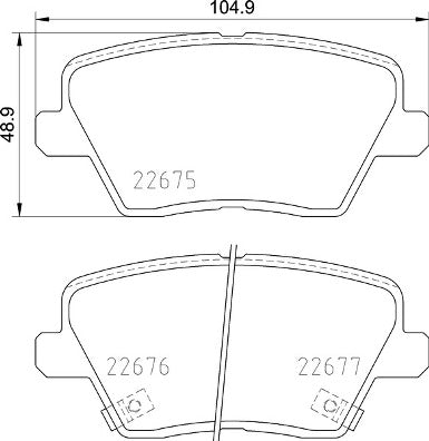 Brembo Brake Pads Rear Hyundai/Kia ( Set Lh&Rh) (P30109)