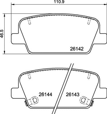 Brembo Brake Pads Rear Hyundai Sante Fe ( Set Lh&Rh) (P30118)