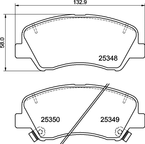 Brembo Brake Pads Front Hyundai/Kia ( Set Lh&Rh) (P30122)