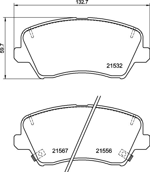 Brembo Brake Pads Front Kia Cerato ( Set Lh&Rh) (P30123)