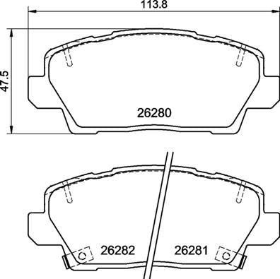 Brembo Brake Pads Front Kia Picanto ( Set Lh&Rh) (P30125)