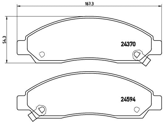 Brembo Brake Pads Front Isuzu Kb/ Gwm Steed ( Set Lh&Rh) (P34005)