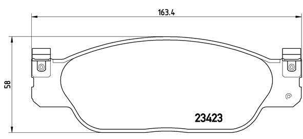 Brembo Brake Pads Front Jaguar S-Type ( Set Lh&Rh) (P36012)