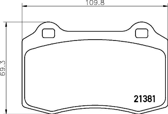 Brembo Brake Pads Front Seat Ibiza 1. 20 ( Set Lh&Rh) (P36020)