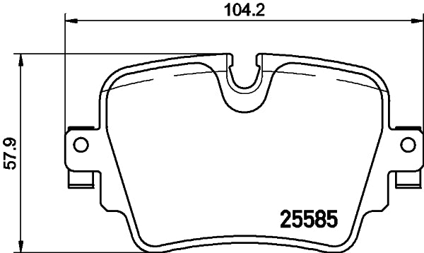 Brembo Brake Pads Rear Jag F-Type X152 ( Set Lh&Rh) (P36032)