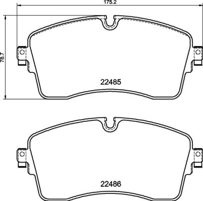 Brembo Brake Pads Front Jaguar ( Set Lh&Rh) (P36036)