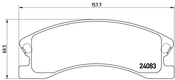 Brembo Brake Pads Front Jeep Gr.Chero 2.7 ( Set Lh&Rh) (P37008)