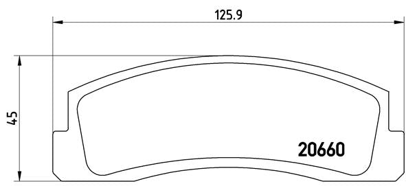 Brembo Brake Pads Front Lada Niva 4X4 ( Set Lh&Rh) (P41002)