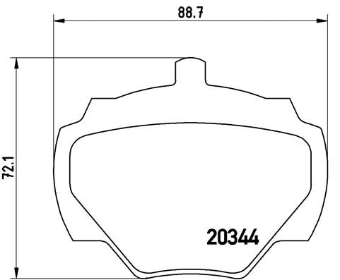 Brembo Brake Pads Rear Land Rover  Discovery 1/F ( Set Lh&Rh) (P44001)