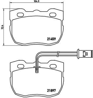 Brembo Brake Pads Front Land Rover  Discovery ( Set Lh&Rh) (P44004)