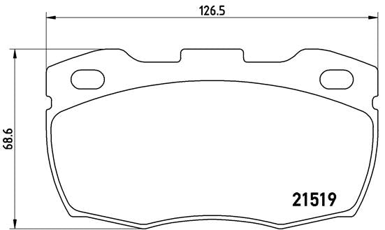 Brembo Brake Pads Front Land Rover  Defender ( Set Lh&Rh) (P44005)