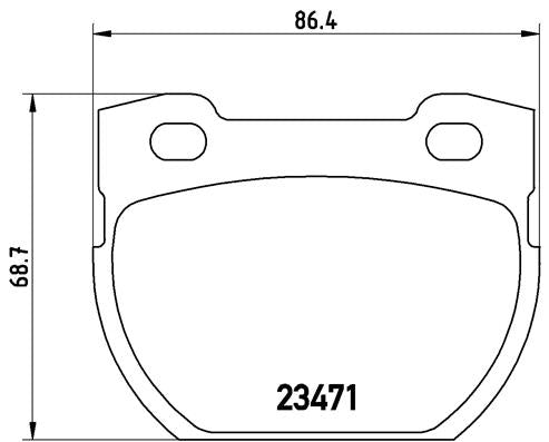 Brembo Brake Pads Rear Land Rover Defender ( Set Lh&Rh) (P44006)